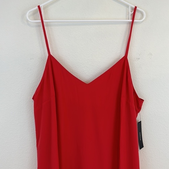 NWT Lulus Lovely Lilies Red Midi Dress - Picture 5 of 13